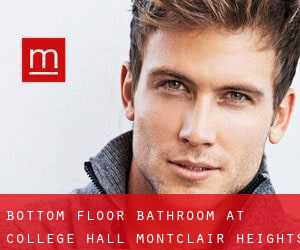 Bottom floor bathroom at college hall (Montclair Heights)